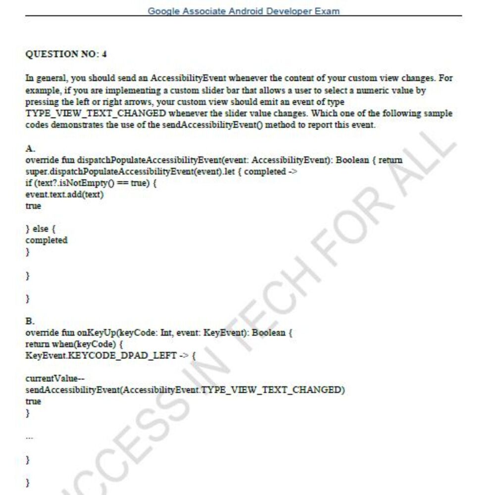 Printout Google Associate Android Developer Study Guide - Picture 5 of 6